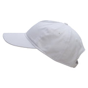 5 Panel Unstructured Cap Cotton Twill Cap - White OSFM