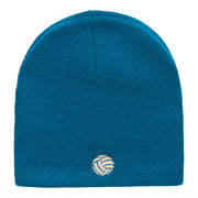 Little Vollyball Embroidered Short Beanie