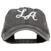 LA Embroidered Washed Buckled Cap