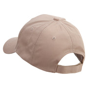 24 Hours and 7 Days Embroidered Low Profile Structured Cap - Khaki OSFM