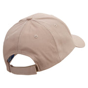 24 Hours and 7 Days Embroidered Low Profile Structured Cap - Khaki OSFM