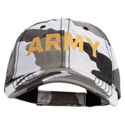 Licensed Wording of U.S Army Embroidered Enzyme Washed Camo Cap - City OSFM
