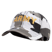 Licensed Wording of U.S Army Embroidered Enzyme Washed Camo Cap - City OSFM