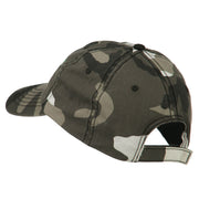 US Army Embroidered Enzyme Washed Camo Cap