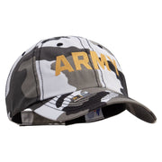 Licensed Wording of U.S Army Embroidered Enzyme Washed Camo Cap - City OSFM