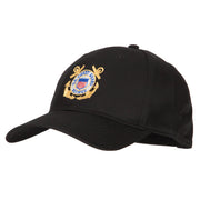 US Coast Guard Retired Anchors Embroidered Solid Cotton Pro Style Cap