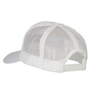 US Coast Guard Veteran Anchors Embroidered Solid Cotton Mesh Pro Cap