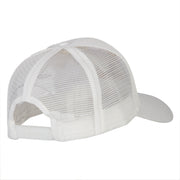 US Coast Guard Veteran Anchors Embroidered Solid Cotton Mesh Pro Cap