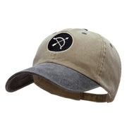 Bow and Arrow Insignia Embroidered Pigment Dyed Washed Cap