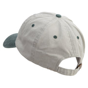 Veterinary Symbol Embroidered Pigment Dyed Wash Cap - Beige-Green OSFM