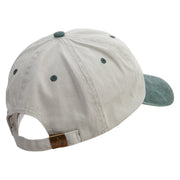 Veterinary Symbol Embroidered Pigment Dyed Wash Cap - Beige-Green OSFM