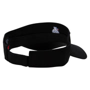 Duck Embroidered Cotton Twill Sun Visor - Black OSFM