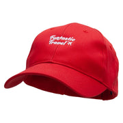 Funtastic Travel Embroidered New Low Profile Organic Cotton Cap - Red OSFM