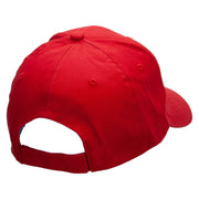 Funtastic Travel Embroidered New Low Profile Organic Cotton Cap - Red OSFM