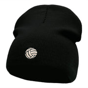 Little Vollyball Embroidered Short Beanie