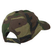 US Army Embroidered Enzyme Washed Camo Cap