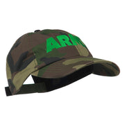 US Army Embroidered Enzyme Washed Camo Cap