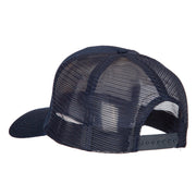 US Coast Guard Veteran Anchors Embroidered Solid Cotton Mesh Pro Cap