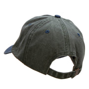 Bow and Arrow Insignia Embroidered Pigment Dyed Washed Cap