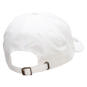 Officially Licensed United States Navy Retired Unstructured Low Profile 6 panel Cotton Cap - White OSFM