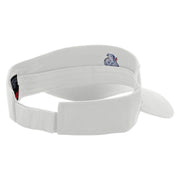 Duck Embroidered Cotton Twill Sun Visor - White OSFM