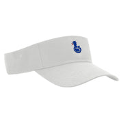 Duck Embroidered Cotton Twill Sun Visor - White OSFM