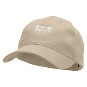 Funtastic Travel Embroidered New Low Profile Organic Cotton Cap - Khaki OSFM