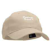 Funtastic Travel Embroidered New Low Profile Organic Cotton Cap - Khaki OSFM