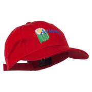 USA State Arizona Flower Embroidered Low Profile Cotton Cap