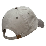 Birthday Girl Embroidered Pigment Dyed Wash Cap - Beige-Brown OSFM