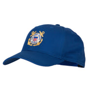 US Coast Guard Retired Anchors Embroidered Solid Cotton Pro Style Cap