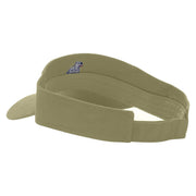 Duck Embroidered Cotton Twill Sun Visor - Khaki OSFM