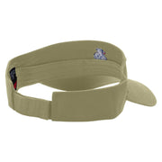 Duck Embroidered Cotton Twill Sun Visor - Khaki OSFM