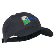 USA State Arizona Flower Embroidered Low Profile Cotton Cap