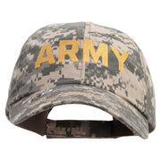 Licensed Wording of U.S Army Embroidered Enzyme Washed Camo Cap - Digital-Camo OSFM