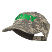 US Army Embroidered Enzyme Washed Camo Cap