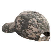 Licensed Wording of U.S Army Embroidered Enzyme Washed Camo Cap - Digital-Camo OSFM