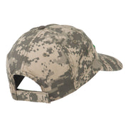 US Army Embroidered Enzyme Washed Camo Cap