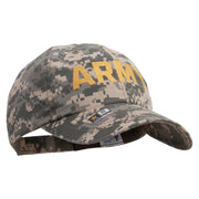 Licensed Wording of U.S Army Embroidered Enzyme Washed Camo Cap - Digital-Camo OSFM