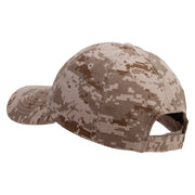 Licensed Wording of U.S Army Embroidered Enzyme Washed Camo Cap - Desert-Digital OSFM