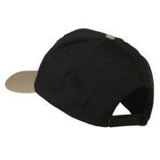 Grey American Flag Patched Pro Style Cap