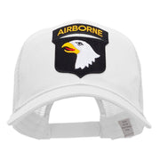 Airborne Eagle Crest Patched Cotton Mesh Cap