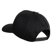 USSF USA White Flag Patched Solid Cotton Twill Pro Style Cap - Black OSFM