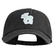 American Moose Patched Unstructured Pigment Dyed Cotton Cap - Black OSFM