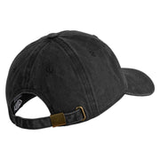 American Moose Patched Unstructured Pigment Dyed Cotton Cap - Black OSFM