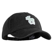 American Moose Patched Unstructured Pigment Dyed Cotton Cap - Black OSFM
