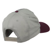 Grey American Flag Patched Pro Style Cap