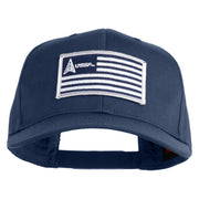 USSF USA White Flag Patched Solid Cotton Twill Pro Style Cap - Navy OSFM