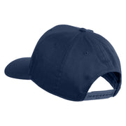 USSF USA White Flag Patched Solid Cotton Twill Pro Style Cap - Navy OSFM