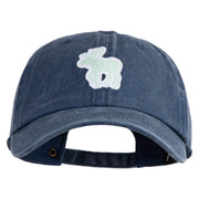 American Moose Patched Unstructured Pigment Dyed Cotton Cap - Navy OSFM